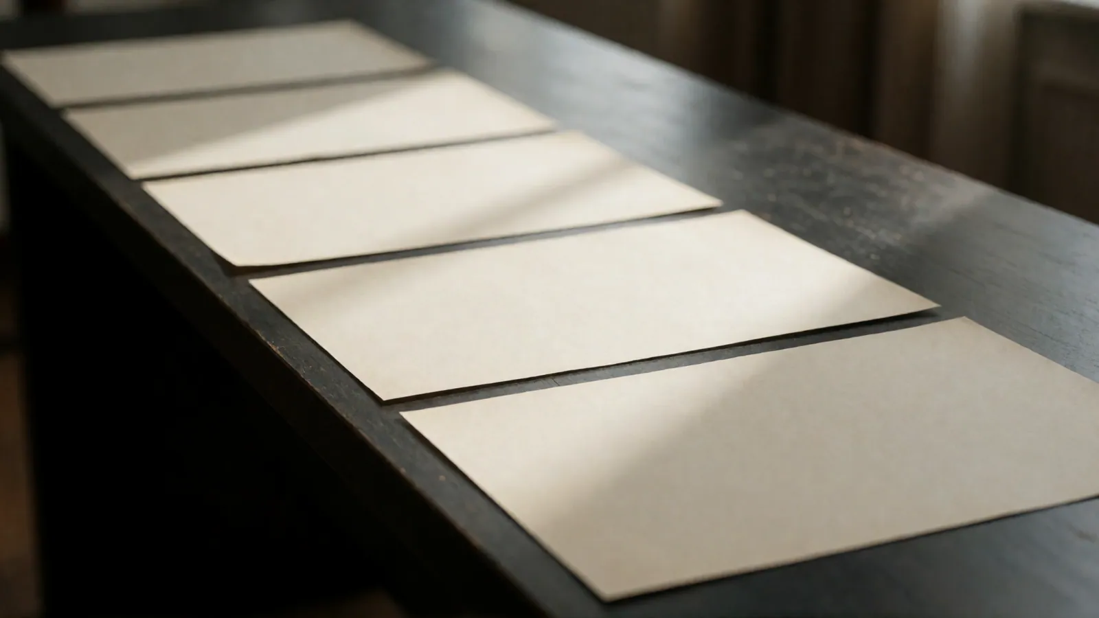 A document part-way through a translator's desk, with a folder and a lamp